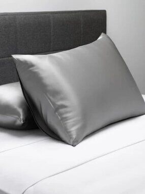Set of Two Fisher Finery 25 Momme Pure Mulberry Silk Standard Pillowcases